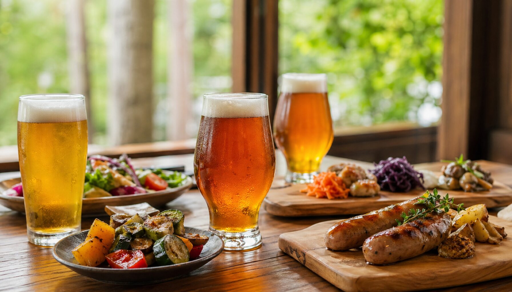 地ビールレストランぶな林で楽しむ！