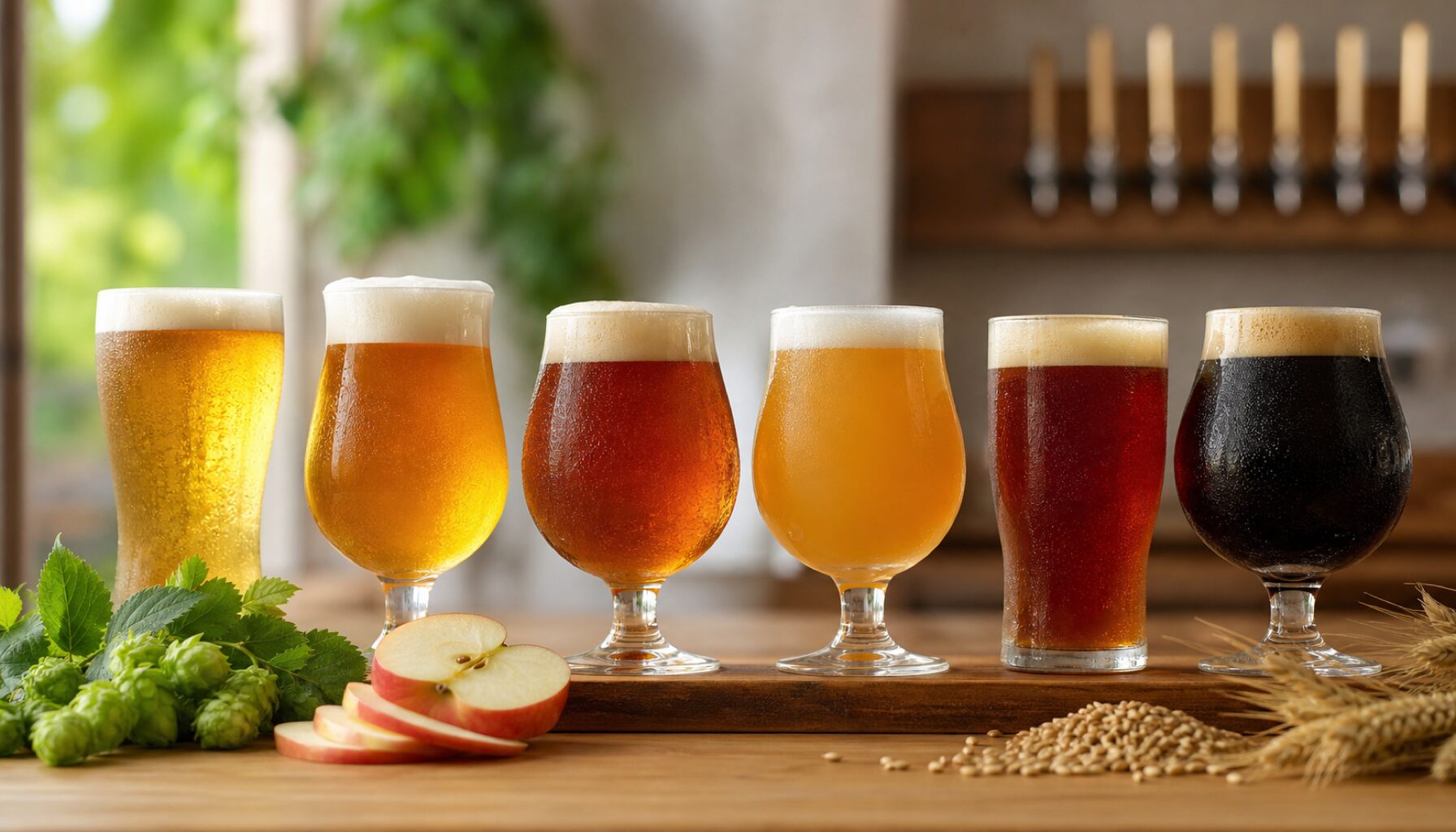 Aomori Brew Pubの代表的なビールラインナップ