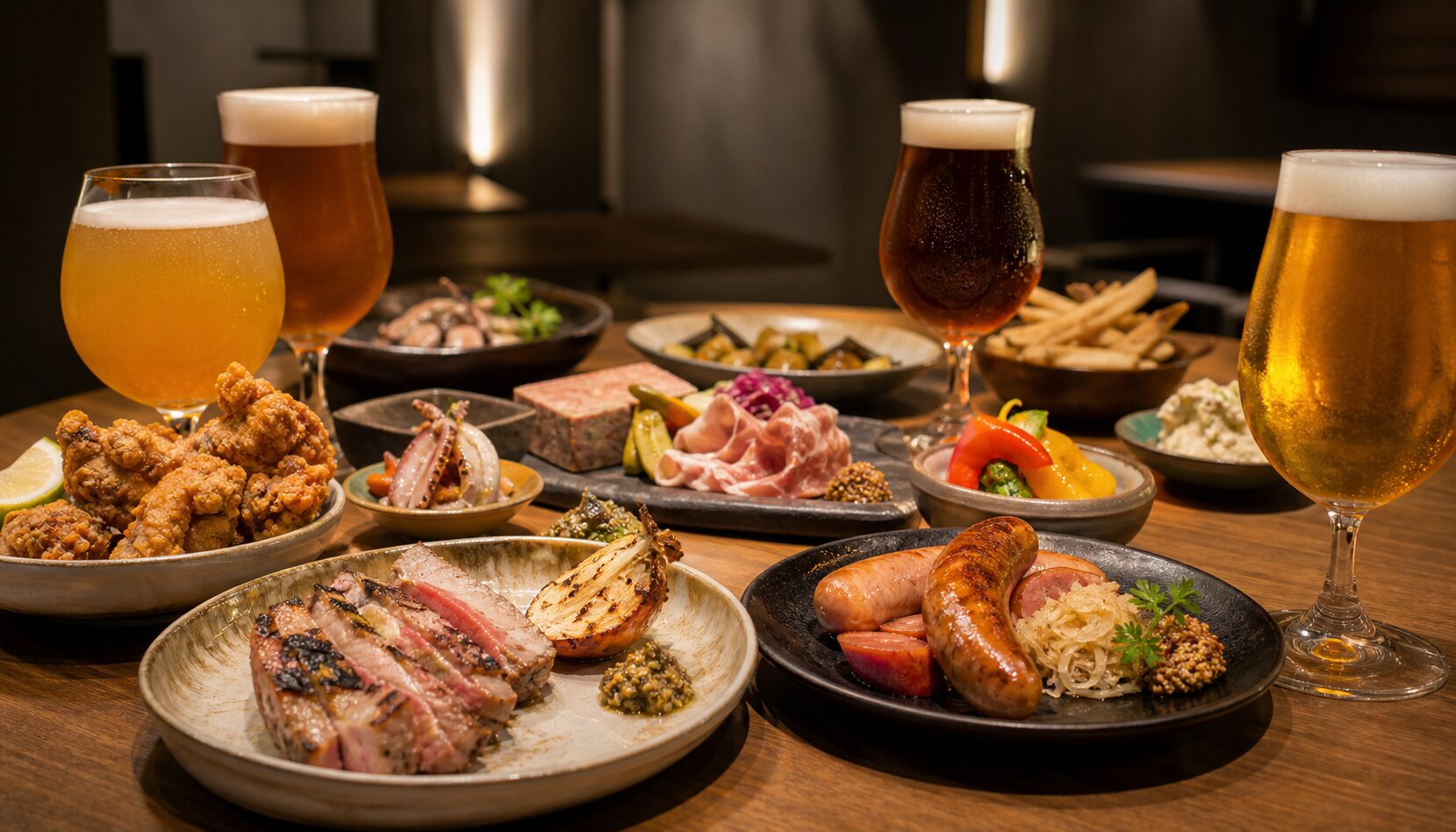 ビールと一緒に楽しみたいフードメニュー