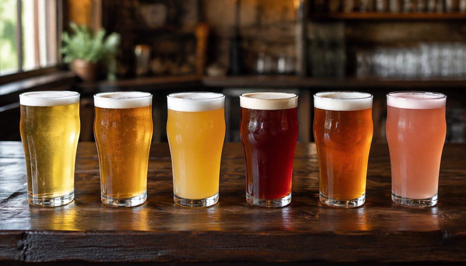 定番ビール6種類のラインナップ