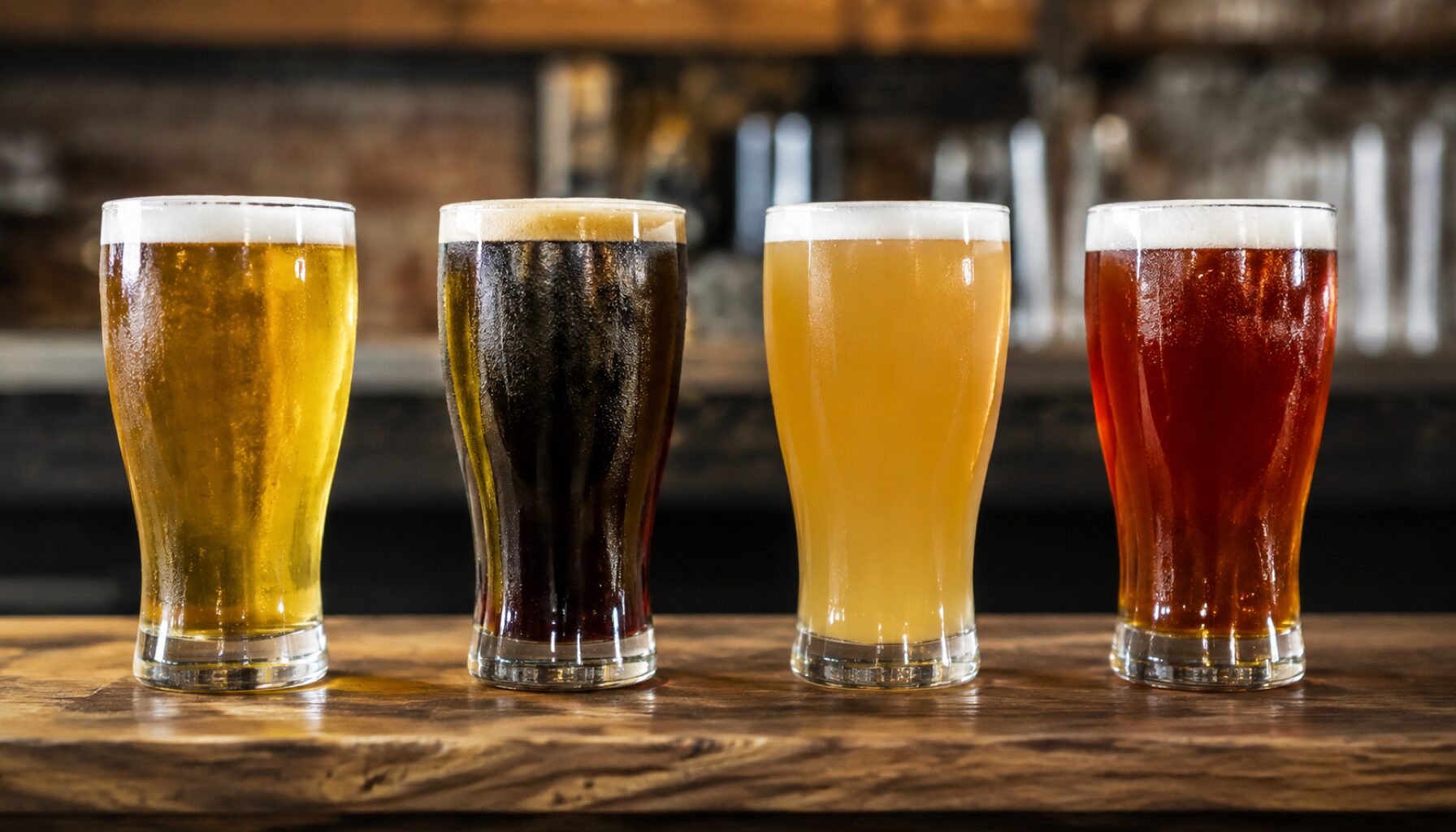 クラフトビール4種類の味わい