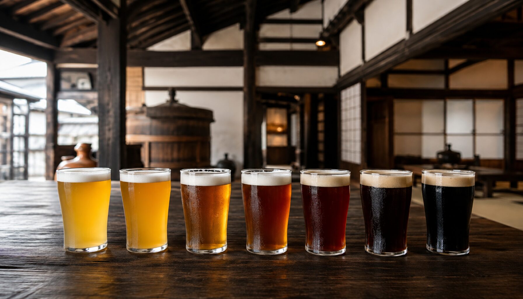 定番ビールのラインナップ