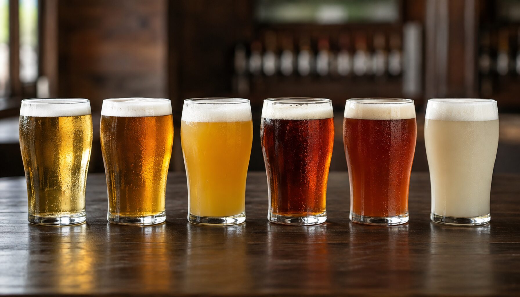 定番ビール6種類のラインナップ