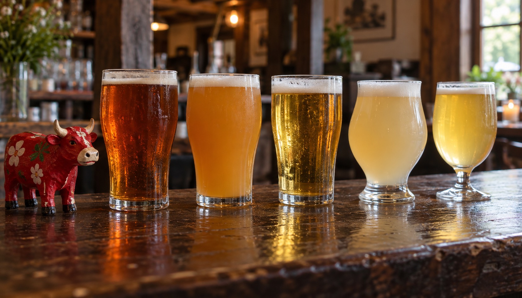 色の名前を冠したべこシリーズのクラフトビール