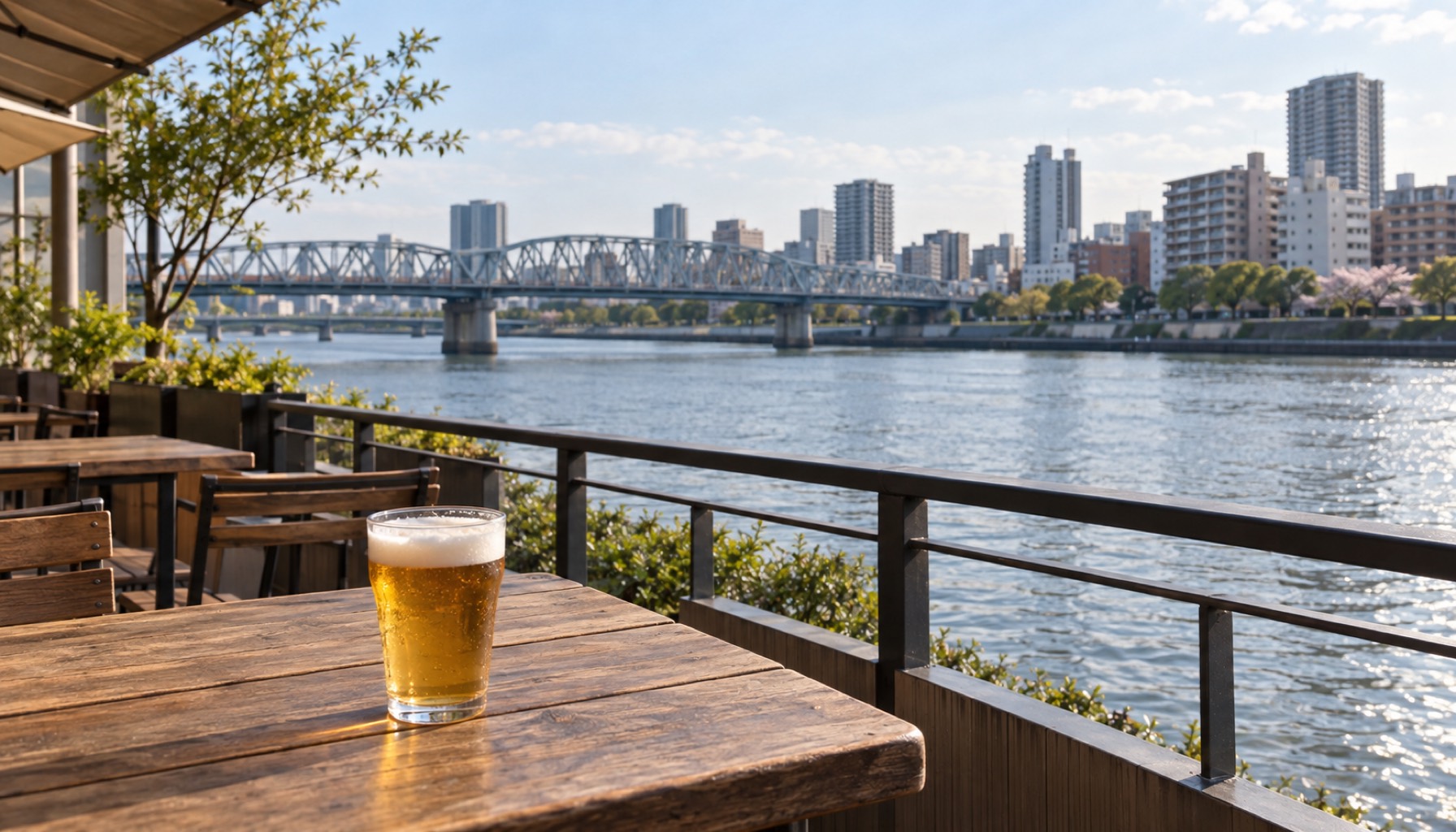 隅田川沿いの店を訪ねて味わう