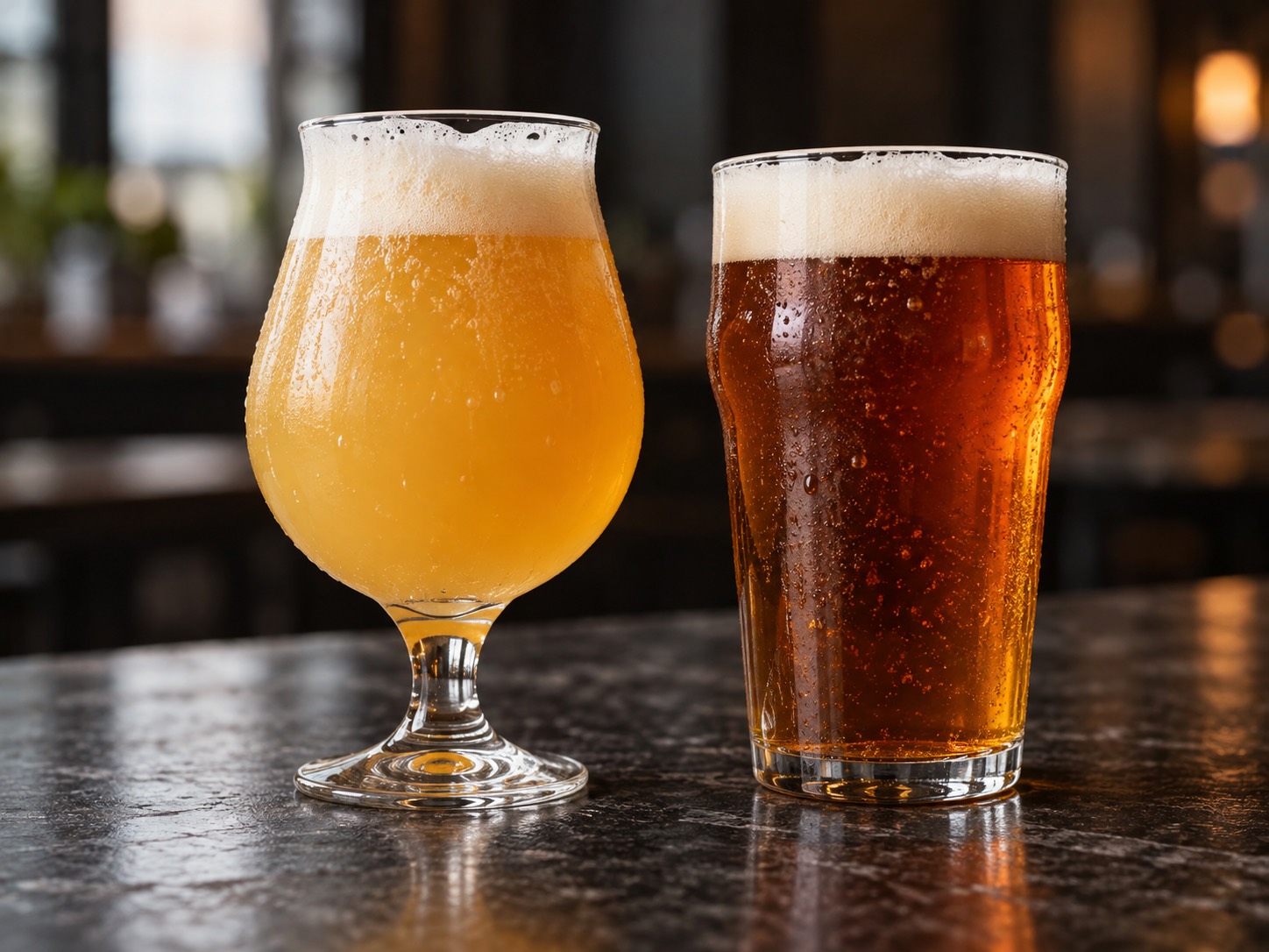 自家醸造の2種類と日替わりの一杯