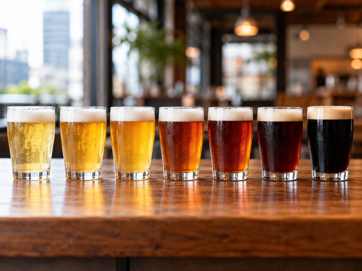 新橋で仕込む7種類の自家醸造ビール