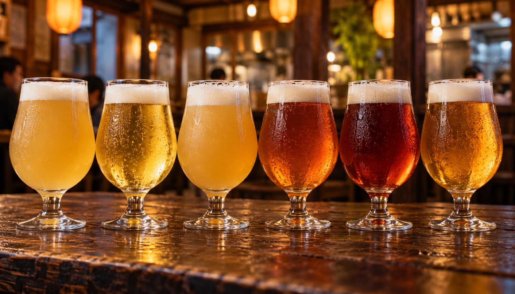 店で飲める6種類のビール