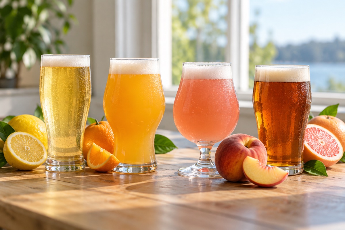 併設のブルワリーで造る4種類のビール