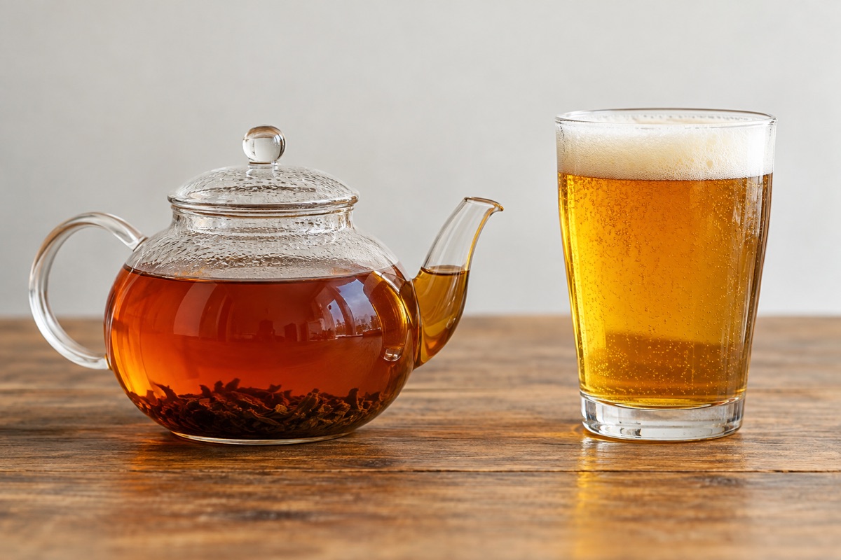 ＆TEAで初めてアルコールを置く店になる